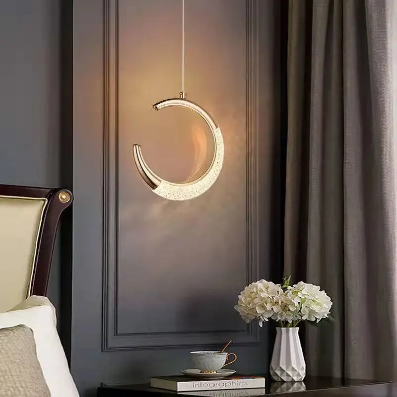 Modern Luxury Simple Ceiling Chandelier Retro Metal Bedhead Living Room Main Dining Room Bedroom Pendant Light Led Home Decor - vue 6 sur 13