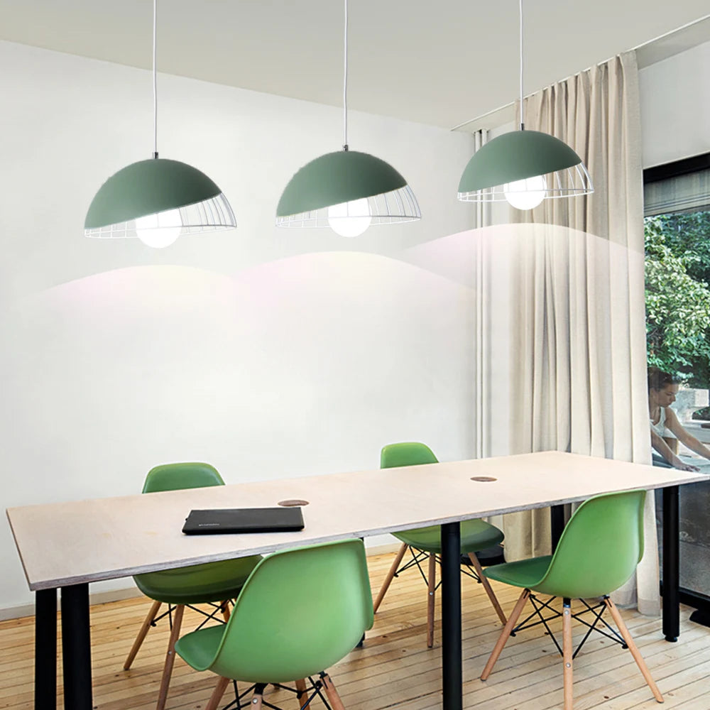 lustre moderne créatif style macaron pour restaurant - vue 6 sur 10