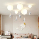lustre moderne ours panda led pour enfants