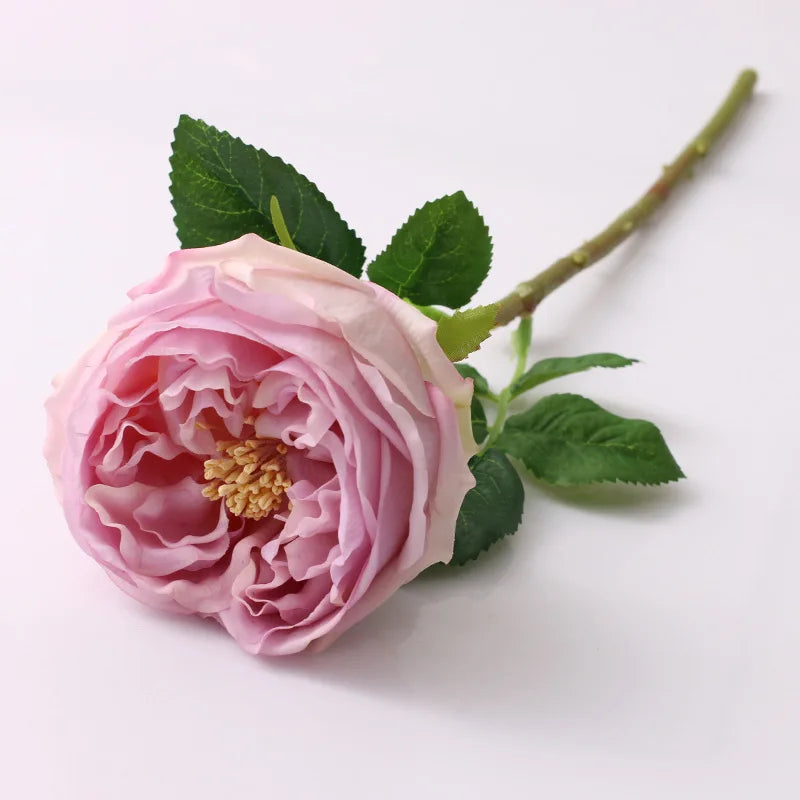 rose de thé artificielle en latex pour décoration et événements - vue 8 sur 11