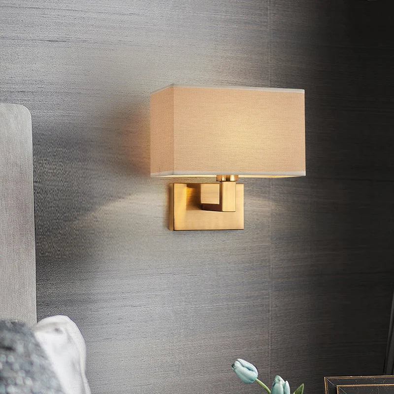 Appliques murales moderne nordique pour chambre 3 couleurs abat-jour