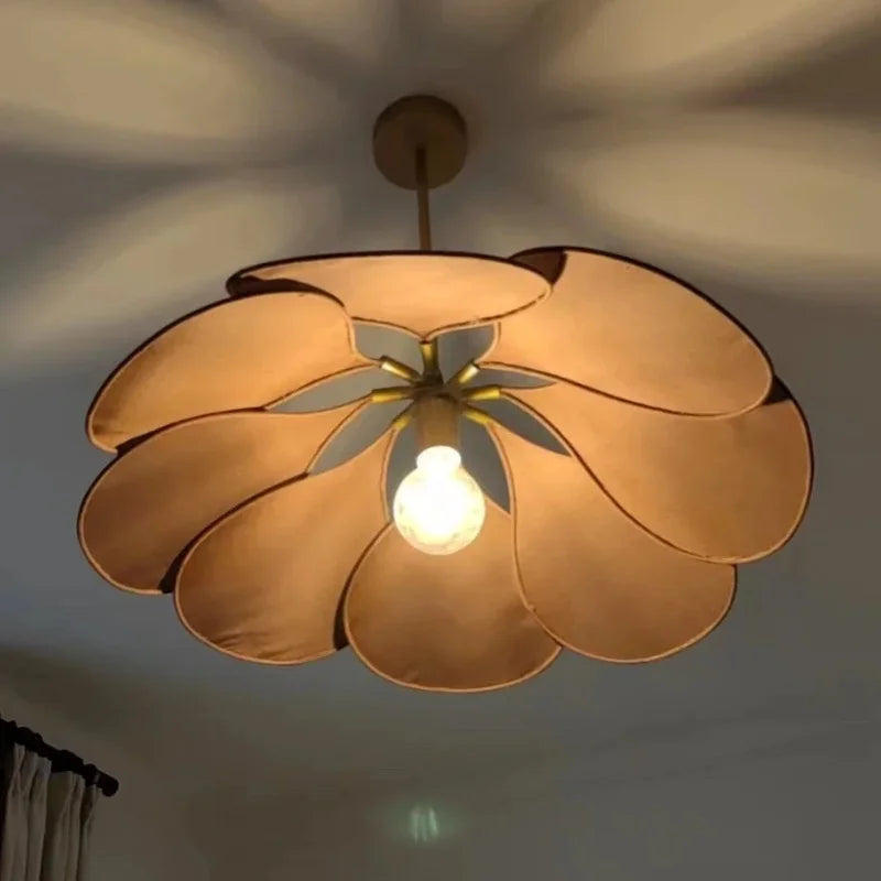 suspension led en tissu nordique décoratif d'intérieur - vue 6 sur 18