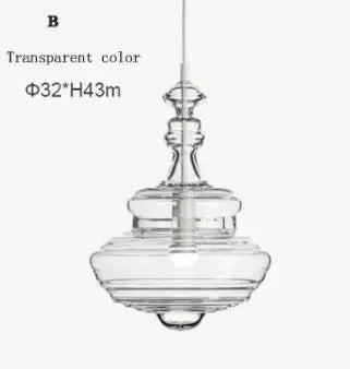 lampe suspendue en verre design moderne pour bars et cafés - vue 9 sur 12