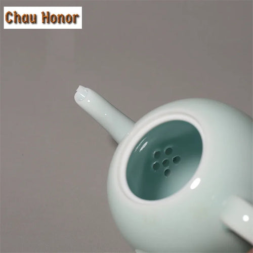 Theiere porcelaine artisanale style kung fu avec accessoires