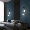 applique murale moderne en verre avec abat-jour led décoratif