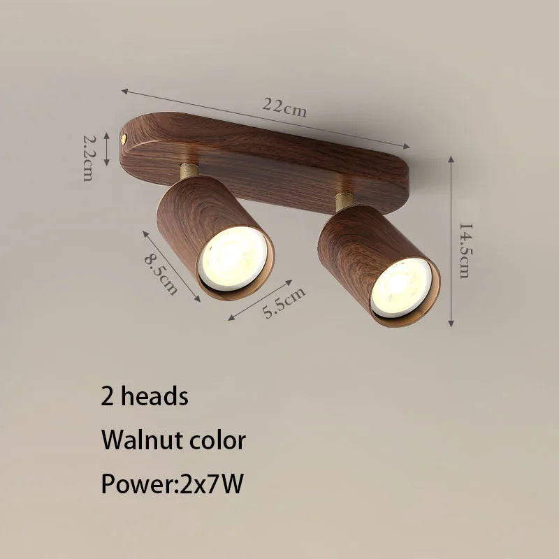 spot led en saillie avec ampoule remplaçable et têtes réglables - vue 7 sur 8