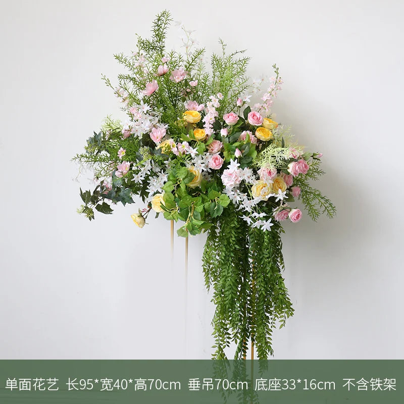 arrangement de fleurs artificielles pour décoration de mariage et événements - vue 10 sur 12