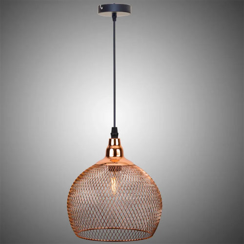 Nordique Restaurant Bar éclairage salon passerelle rétro or Rose Cage à oiseaux luminaire créatif moderne Simple lustre - vue 6 sur 10