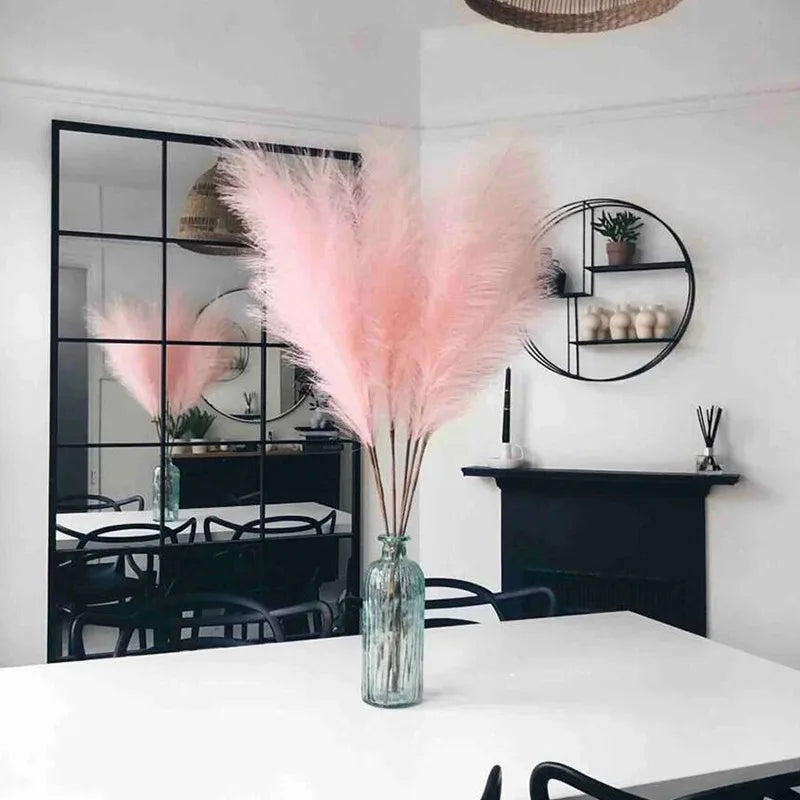 fleurs artificielles herbe de pampa pour décoration intérieure et fêtes - vue 3 sur 20