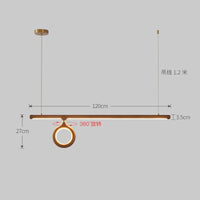 lustre en bois nordique style japonais pour éclairage intérieur