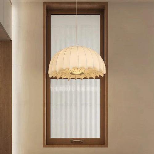Chinese retro silk chandelier, minimalist style for interior decor - vue 3 sur 12