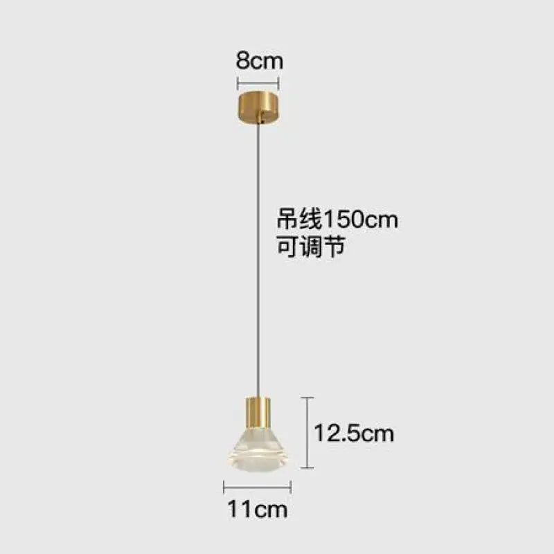 lustre en cuivre avec éclairage led moderne pour décoration intérieure - vue 6 sur 10