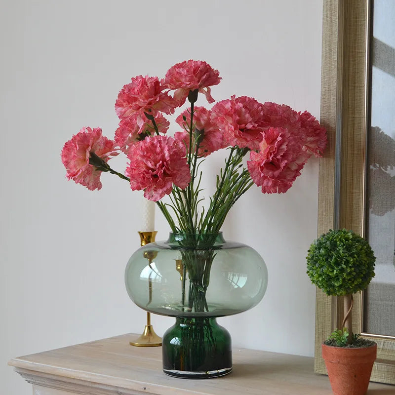 arrangement floral automnal en œillet artificiel pour décorations festive - vue 3 sur 12
