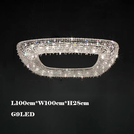 lustre en cristal décoratif pour éclairage intérieur élégant - vue 15 sur 15