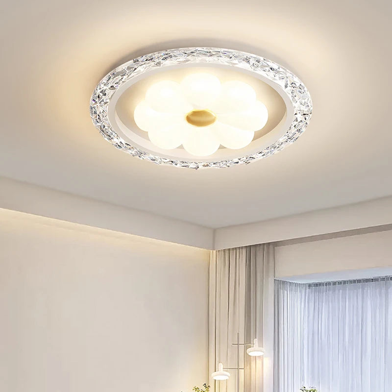 plafonnier à led moderne en cristal pour décoration intérieure - vue 5 sur 11