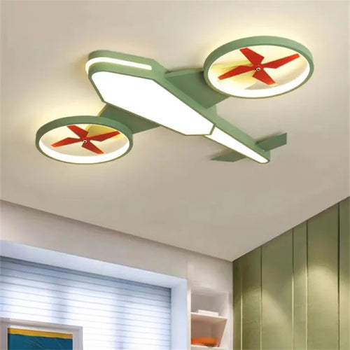 plafonnier avion nordique décoration intérieure lumière dimmable pour enfants - vue 2 sur 8