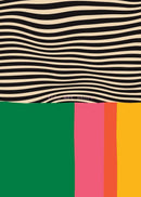 Colourful abstract canvas art print for artistic decoration