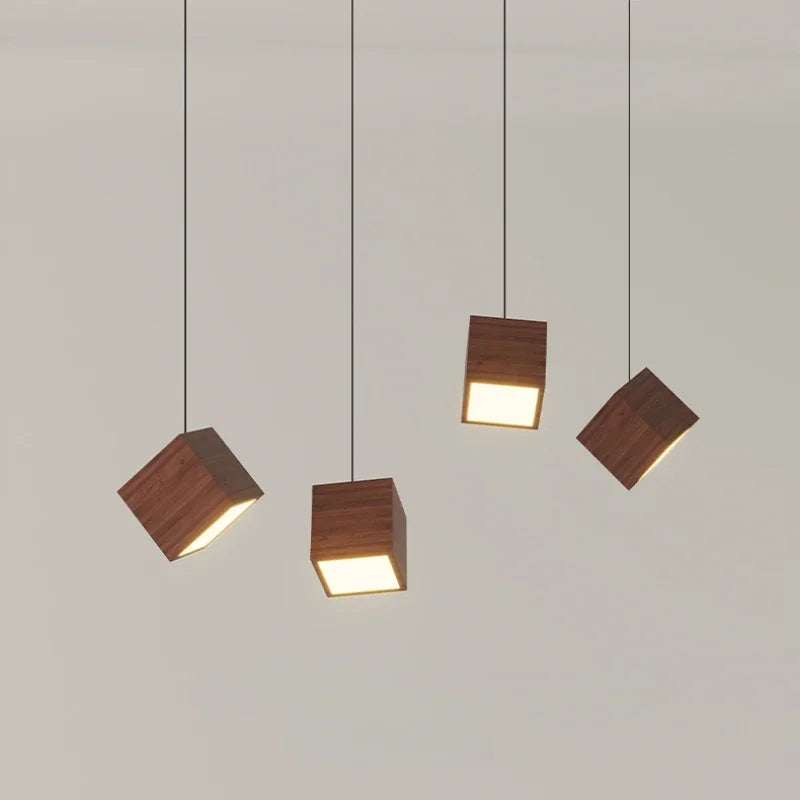 suspension en bois créatif design nordique pour décoration intérieure - vue 5 sur 10