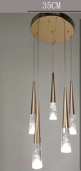 suspension moderne en cristal pour éclairage intérieur élégant - vue 15 sur 16