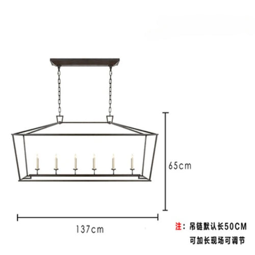 Lustre Vintage industriel suspension lumières abat-jour noir lampe suspendue pour plafond Table à manger en métal lumière cuisine Suspension - vue 11 sur 11