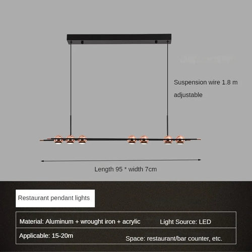 Modern minimalist chandelier for personalised interior decor - vue 13 sur 13
