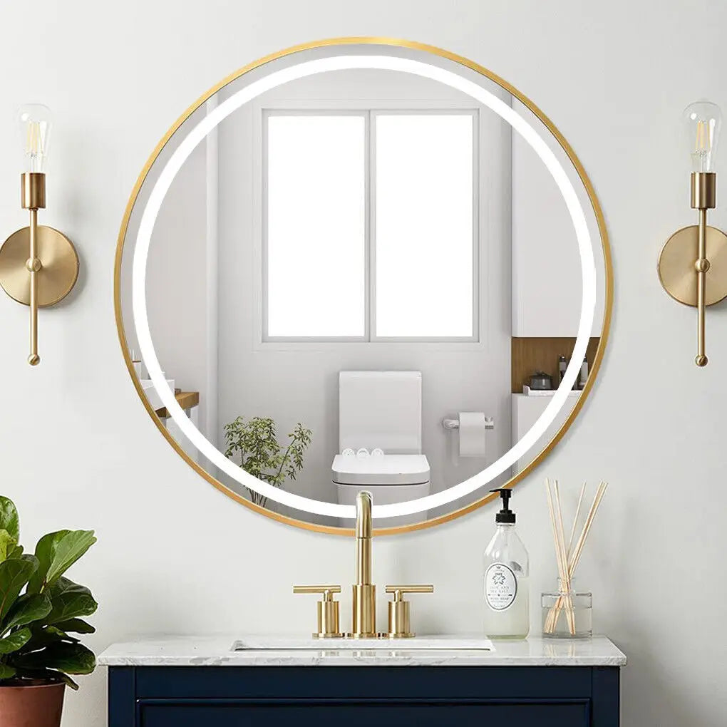 miroir lumineux rond avec intensité variable et antibuée - vue 8 sur 10