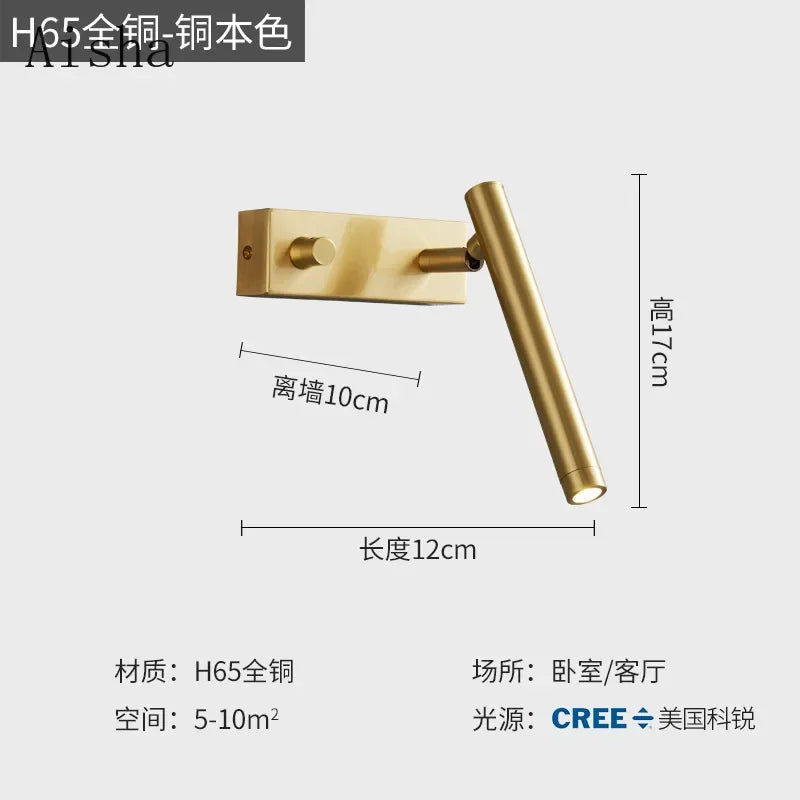 Luxury minimalist LED wall light for interior decoration - vue 6 sur 8
