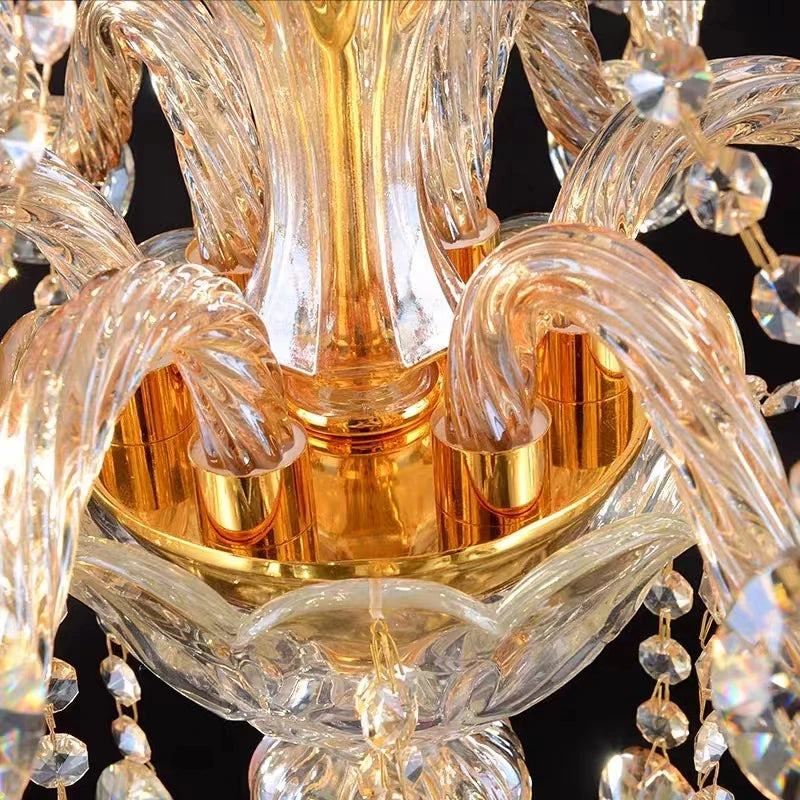 lampadaire en cristal moderne pour décoration intérieure élégante - vue 5 sur 7