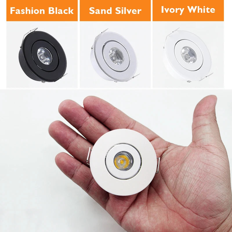 lot de 6 mini spots led dimmables encastrés en aluminium