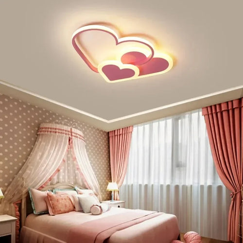 Nordic style LED cartoon cloud ceiling light for children - vue 6 sur 10