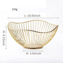 corbeille à fruits en métal pour rangement et décorations variées