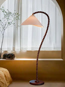 Minimalist wooden floor lamp retro style for ambient decoration