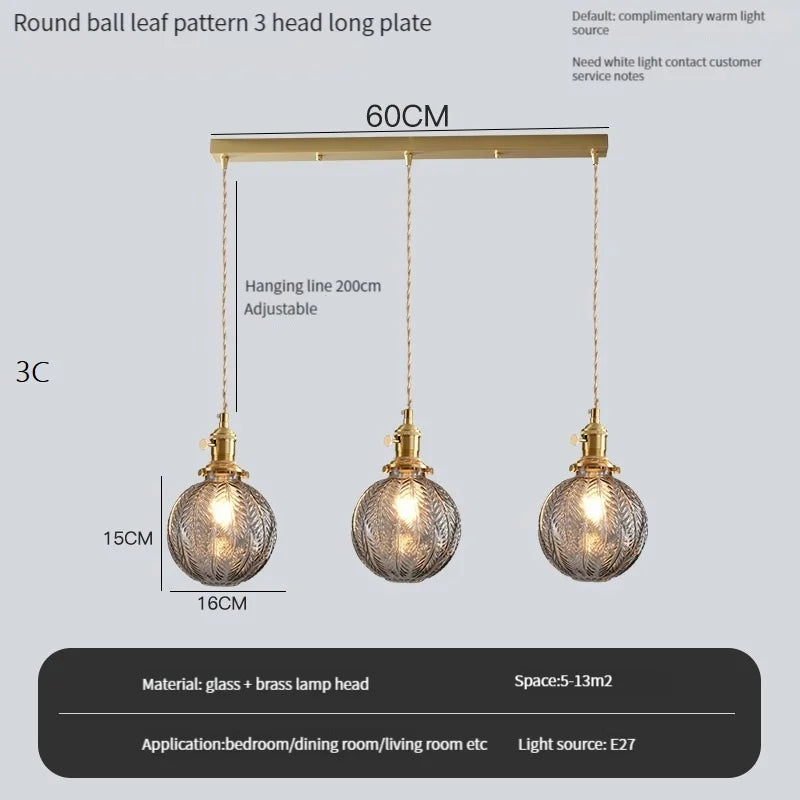 suspension vintage avec interrupteur et abat-jour en verre cristal - vue 20 sur 22