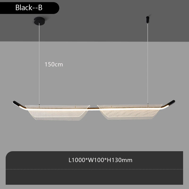 Minimalist designer pendant light for modern restaurant or bar - vue 10 sur 18
