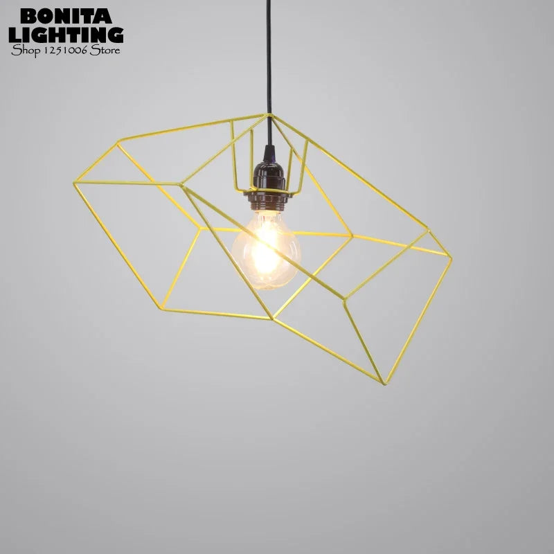 suspension nordique simple en fer design géométrique moderne - vue 4 sur 8