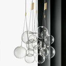 Nordic minimalist glass designer chandelier with LED