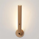 applique murale magnétique en bois avec lumière led tactile