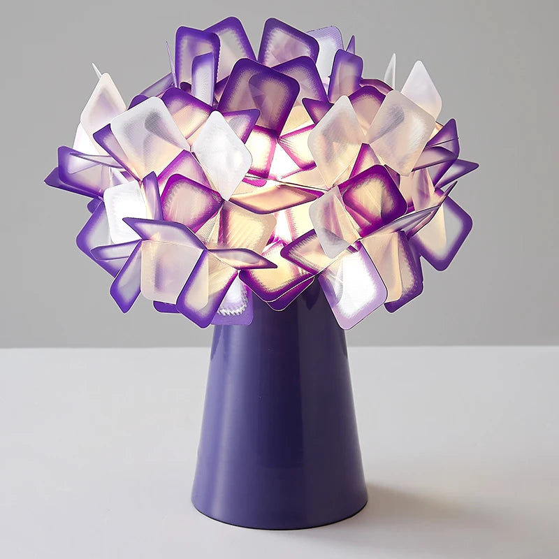 lampe de bureau moderne en plastique design floral décoratif - vue 13 sur 13