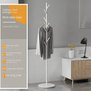 Floor To Floor Bedroom Light Luxury Rock Plate Base Metal Hanger, Marble Scarf and Bag Rack for Entering The Home Coat Rack