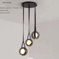 lustre créatif yoyo design nordique en verre pour décoration moderne