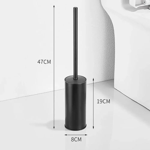 brosse de toilette de luxe en acier inoxydable pour salle de bain - vue 7 sur 8