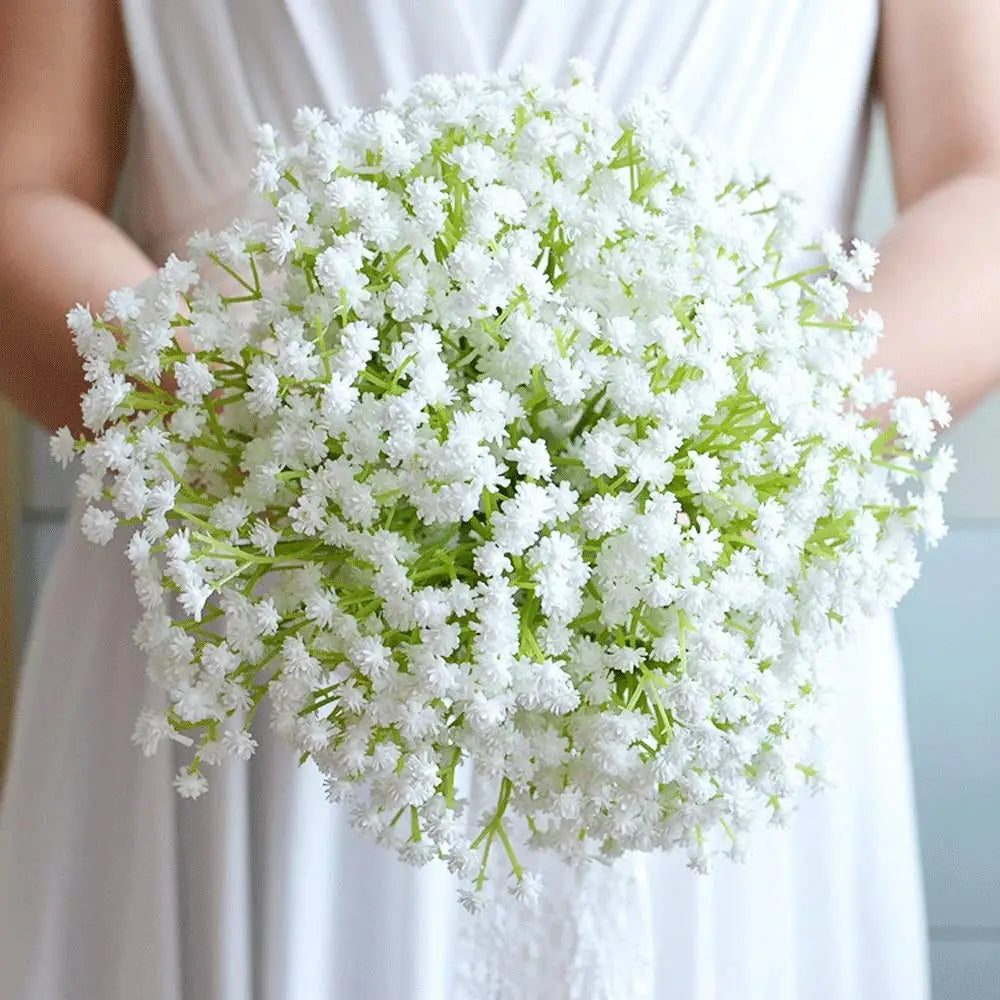lot de bouquets de fleurs artificielles pour décoration festive et mariage - vue 3 sur 9