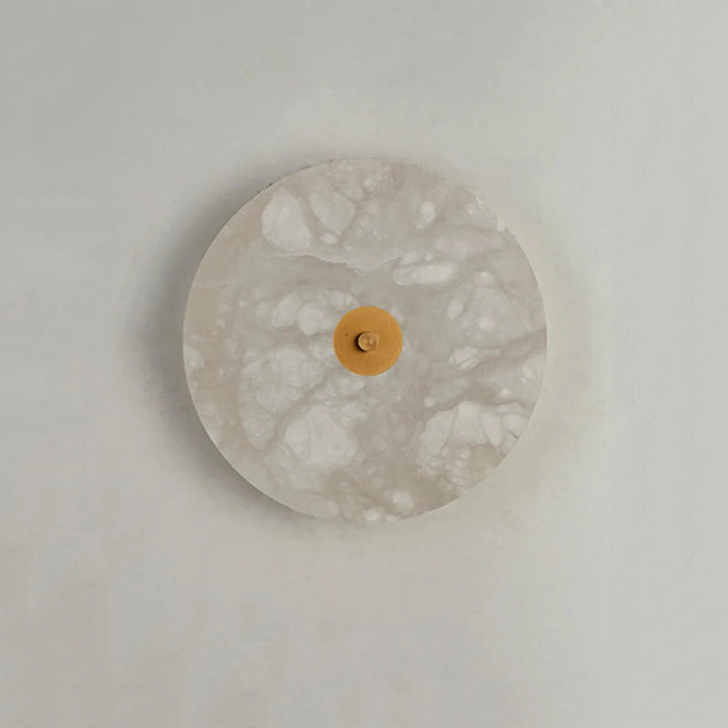 applique ronde en marbre rétro-éclairage pour hôtel - vue 6 sur 9