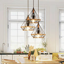 Industrial loft cage pendant light