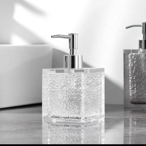distributeur de désinfectant mains résine rechargeable portable savon lotion - vue 5 sur 16