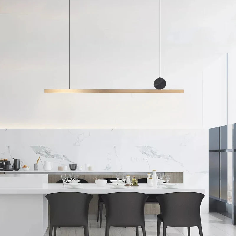 suspension led en acier inoxydable pour décoration moderne - vue 5 sur 8