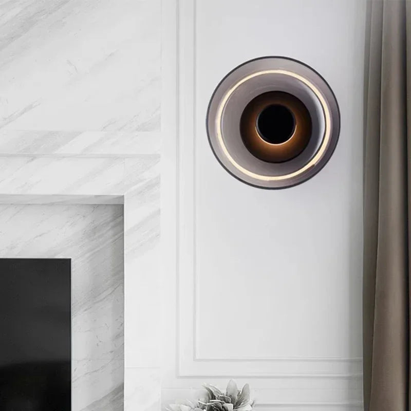 applique murale led moderne en verre pour décoration intérieure nordique - vue 5 sur 8