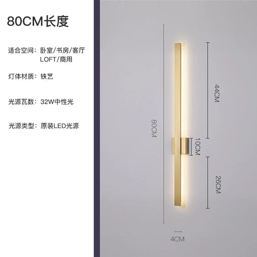 Nordic minimalist wall light modern decorative indoor lighting - vue 12 sur 20