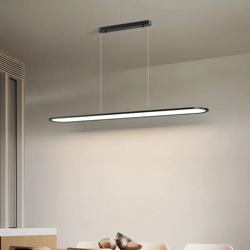Modern minimalist LED chandelier for Nordic decor - vue 3 sur 12