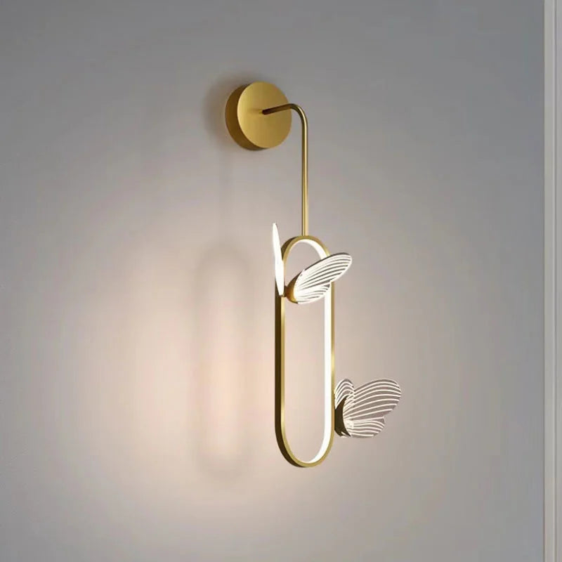 applique murale led papillon design nordique pour décoration intérieure - vue 4 sur 8